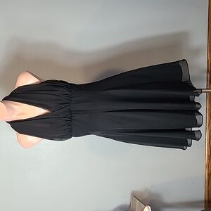 Vintage Halter Dress Size 12 Vintage Y2K Retro‎ Pin Up Black 1920s Holiday Prom
